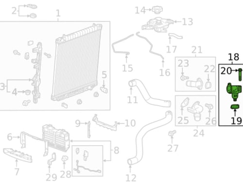 كوع مع بلف كاديلاك / كامارو/ كولورادو 24/16