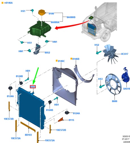 رديتر ماء اكسبلور05/98 رنجر 11/98 ⭐⭐⭐
