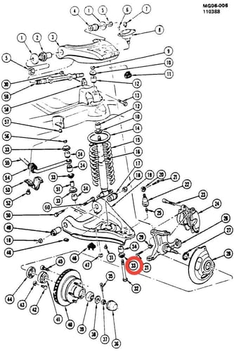 جوزة مقص تحتاني كابرس 96/77 سفاري 05/85