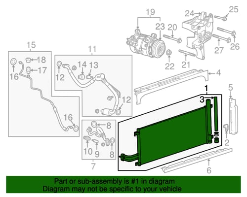 رديتر مكيف جمس/سوبربان/يوكن/تاهو 20/15 ⭐⭐⭐