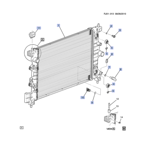 رديتر ماء افيو 14/07 تمتيك