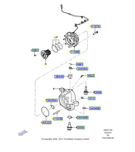 فلنجة هوب امامي F450/F550 فورد 16/11⭐⭐⭐