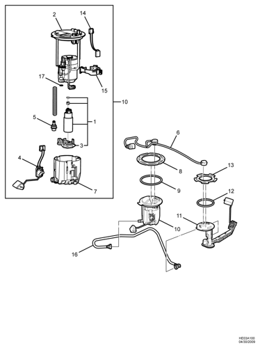 عوامة بنزين كاملة كابرس 09/07