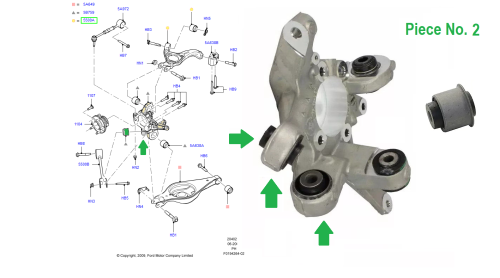 جلدة دنقل فلنجة خلفي تورس/فليكس/اكسبلور 19/11⭐⭐⭐