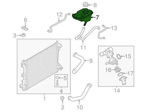 قربة ماء رديتر موستنق 14/11⭐⭐⭐