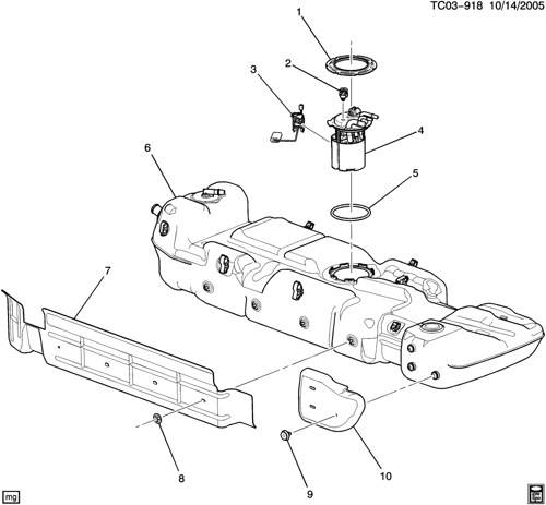 عوامة بنزين كاملة جمس/سوبربان/يوكن/تاهو 08/04