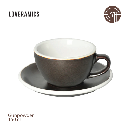 كوب وصحن لوفرامكس سعة 150 مل -چن باودر