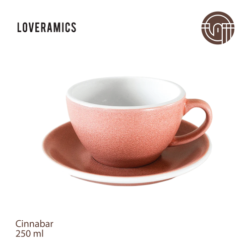 كوب وصحن لوفرامكس سعة 250 مل - سينابار