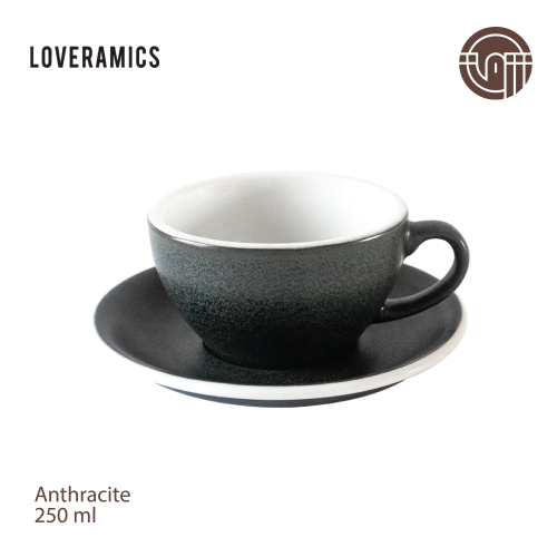 كوب وصحن لوفرامكس سعة 250 مل - انثراسايت