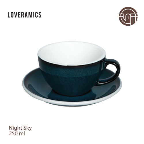 كوب وصحن لوفرامكس سعة 250 مل - كحلي