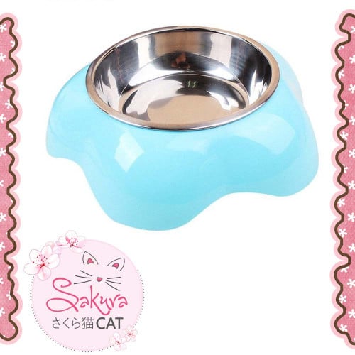 صحن للأكل أو الشرب حجم كبير - اللون أزرق -