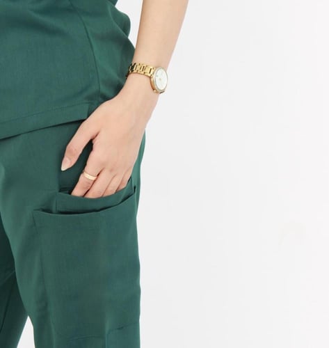 سكراب نسائي اخضر غامق