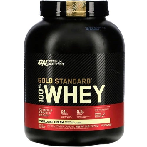 واي جولد ستاندرد 100% 5 باوند Whey Protein