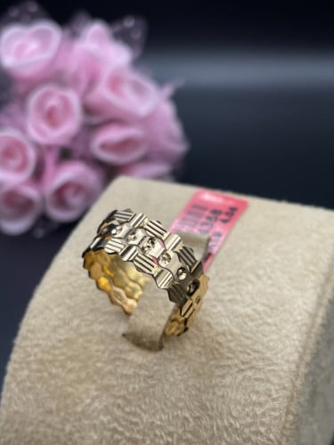 ‏خاتم ذهب عيار 21 وزن 4.06 مقاس 20 هندي، ‏9 أمريكي