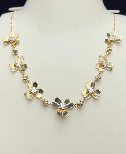 عقد ذهب عيار 18 الوزن 5.07