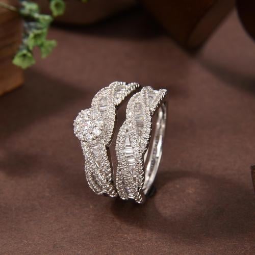 تونز فضه تصميم الماس (عيار925)