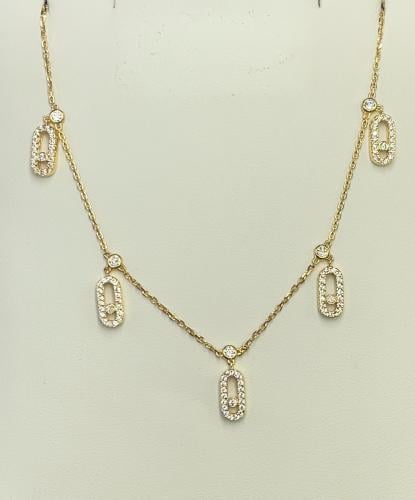 عقد ذهب عيار18 الوزن 6.5