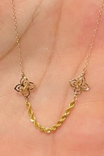 عقد ذهب عيار 21 الوزن 0.8