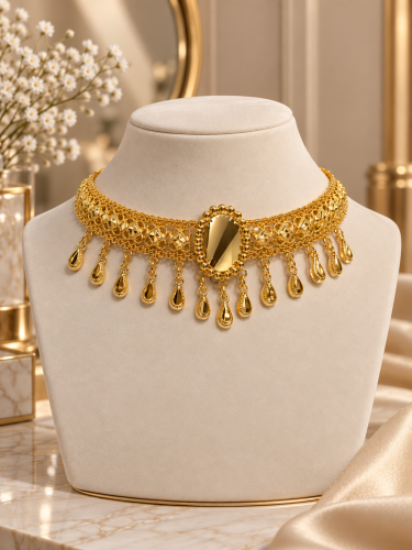 عقد مزنط فضه عيار 925