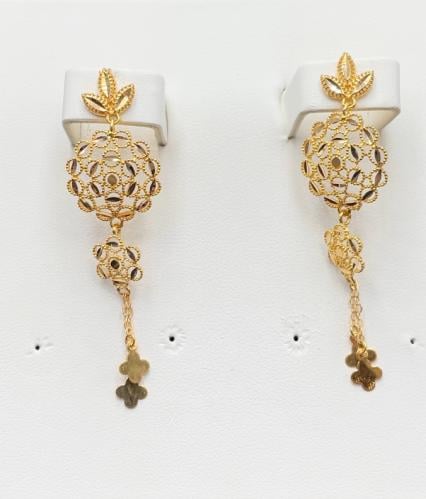 حلق ذهب عيار 21 الوزن5.13..