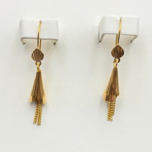 حلق ذهب عيار 21الوزن 4.20