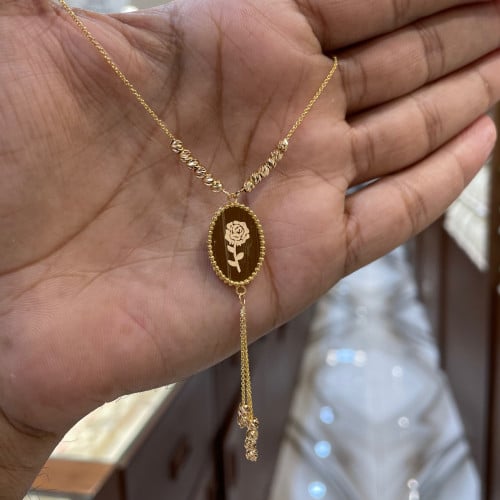 عقد ذهب عيار 21 وزن