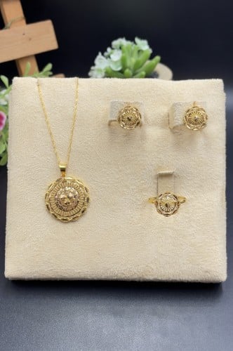 نص طقم ذهب عيار 21الوزن 7.35