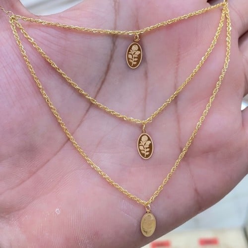 عقد ذهب عيار 21الوزن1.65