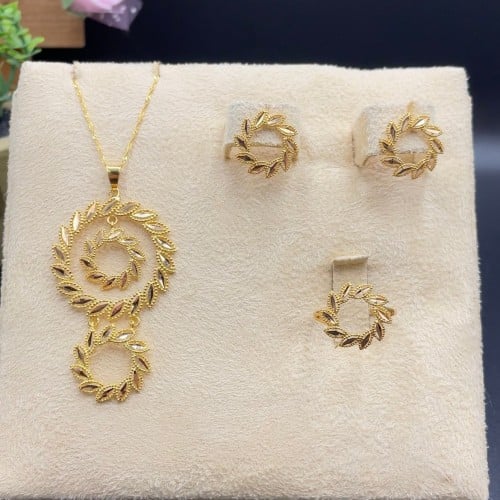 نص طقم ذهب عيار 21الوزن 9.69