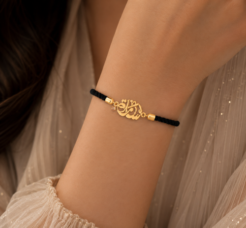 اسوارة ذهب بأسمك 18k