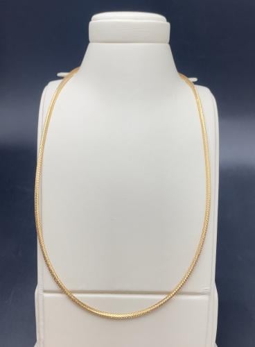 عقد ذهب صافي عيار18 (مطاطي) وزن 1.22