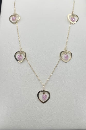 عقد ذهب شوكر عيار18 الوزن التقريبي 1جرام