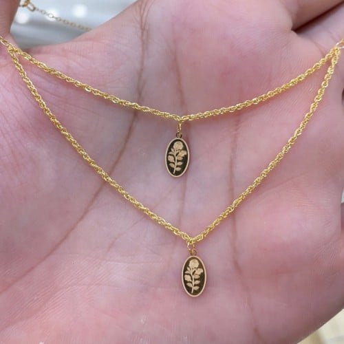 عقد ذهب عيار 21الوزن 1.2