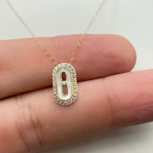 عقد ذهب عيار 18الوزن 1.03