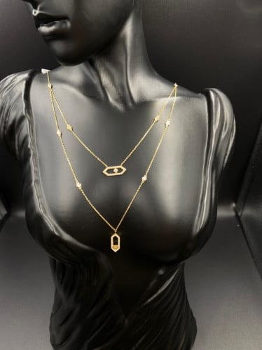 عقد ذهب عيار 18 وزن 6.02