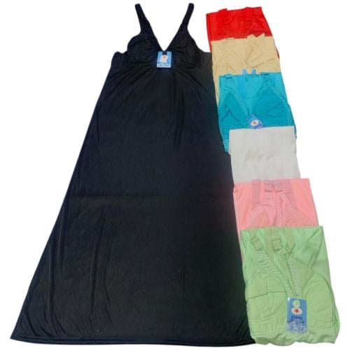 شلحة داخلية ستان بصدرية طويلة