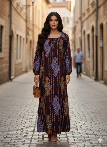 قميص روز كم طويل (مغسول القماش قبل التفصيل) ما يقص...