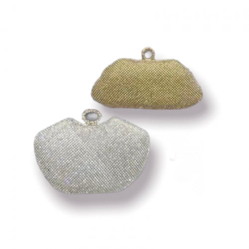 حقيبة سهرات لامعه بكريستال