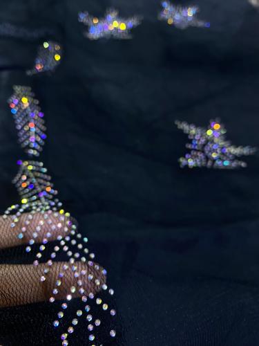 طرحة سهرات تل خفيف كرستال