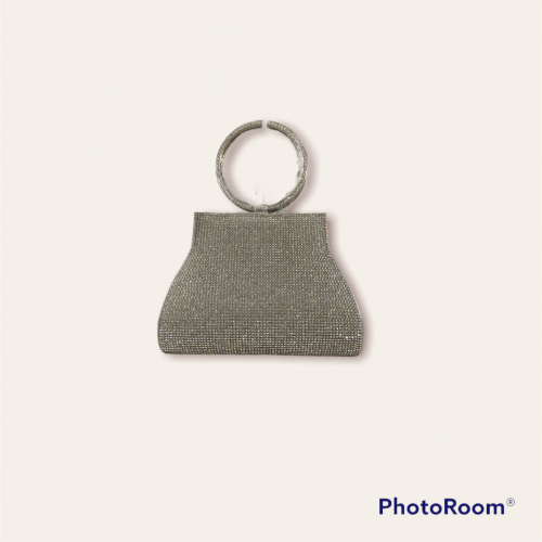 حقيبة سهرات لامعة بكريستال