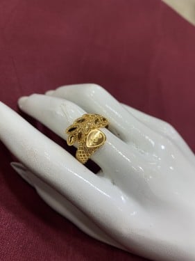 خاتم بديل ذهب نسائي قابل للتوسعه