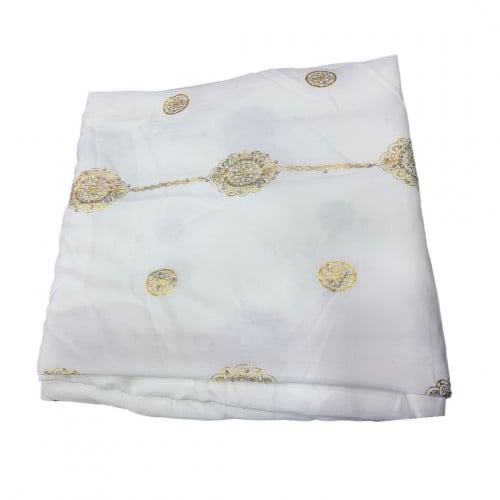 قماش سيوي مطرز بفصوص كرستال