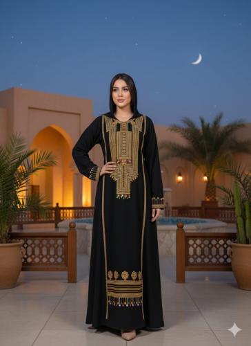 جلابية عسيري نسائي تطريز امام