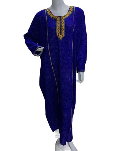 قميص دوسري كم طويل مطرز بخيط