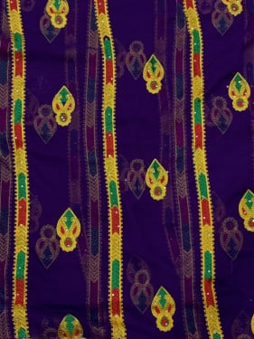 درع شيفون تطريز خيط وكرستال