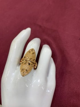 خاتم بديل ذهب نسائي قابل للتوسعه