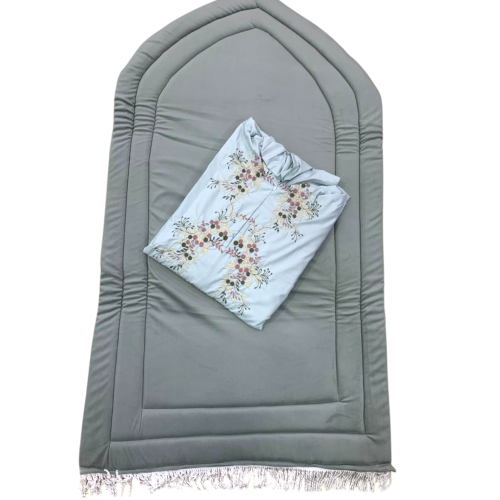 شرشف صلاة مطرز + سجادة اسفنج