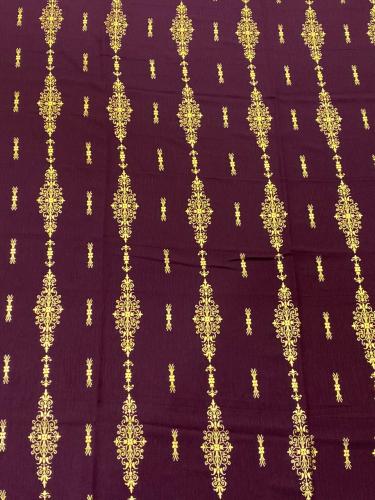 قماش سي واي بماء الذهب عرضين بدون فصوص