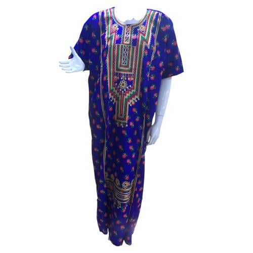 جلابية ريون مطرزة كم قصير