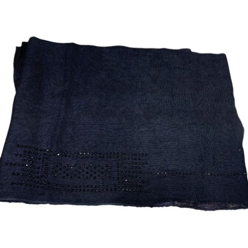 طرحة قطن تطريز كرستال خفيف